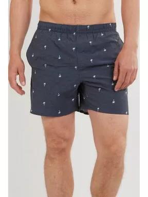 sorturi de baie pentru barbati pt. barbati Fundango Bono Print Boardshort albastru inchis 1