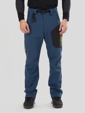 pantaloni de drumetie pt. barbati Fundango Akira Softshell Pants albastru 1