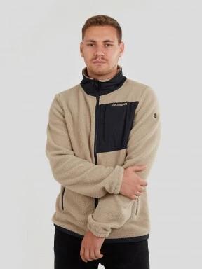 pulover polar pt. barbati Fundango Haven Hybrid Jacket nisip 1