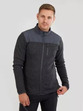 pulover polar pt. barbati Fundango FLAME Hybrid jacket gri 1