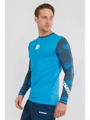 lycra cu maneci lungi pt. barbati Fundango Manado Long Rashguard albastru 1