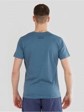 tricou cu maneci scurte pt. barbati Fundango Jaggy Pocket T-shirt albastru 3