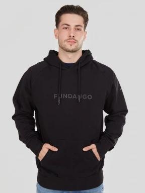 pulover pt. barbati Fundango Talis Hooded Sweatshirt negru 1