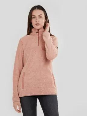 pulover pt. femei Fundango Vinona Fleece Pullover roz 1