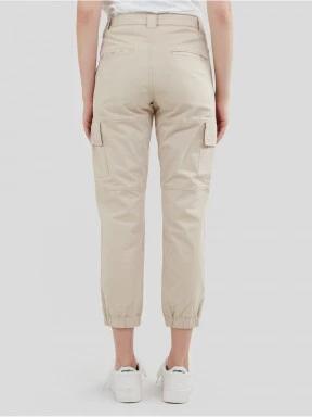 pantaloni de strada cu buzunare laterale pt. femei Fundango Alina Cargo Pants nisip 3