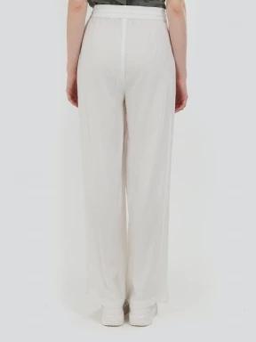 pantaloni lungi pt. femei Fundango Poppy Pants alb 3