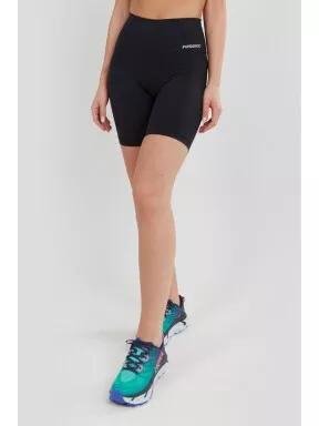 pantaloni scurti pentru sport pt. femei Fundango Estel High Rise Short negru 1
