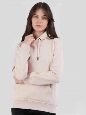 pulover cu gluga pt. femei Fundango Mirage Hooded Sweatshirt roz 1