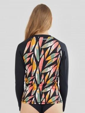 lycra cu maneci lungi pt. femei Fundango Joyce Long Sleeve Rashguard multicolor 3
