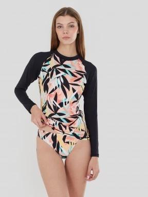 lycra cu maneci lungi pt. femei Fundango Joyce Long Sleeve Rashguard negru 1