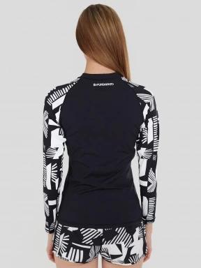 lycra cu maneci lungi pt. femei Fundango Joyce Long Sleeve Rashguard negru 3