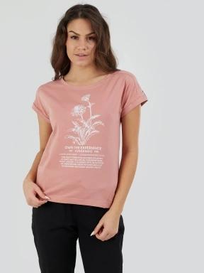 tricou cu maneci scurte pt. femei Fundango Lima T-shirt roz 1