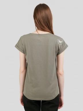 tricou cu maneci scurte pt. femei Fundango Lima T-shirt oliv 3