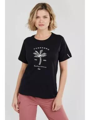 tricou cu maneci scurte pt. femei Fundango Bolton T-shirt albastru inchis 1