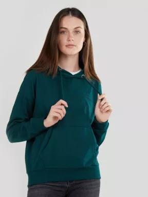 pulover cu gluga pt. femei Fundango Haley Hooded Sweatshirt verde 1
