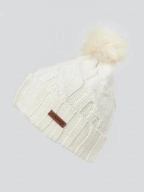 caciula cu mot pt. femei Fundango Renna Beanie alb 1