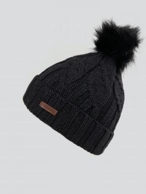 caciula cu mot pt. femei Fundango Renna Beanie negru 1