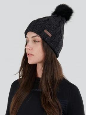 caciula cu mot pt. femei Fundango Renna Beanie negru 3