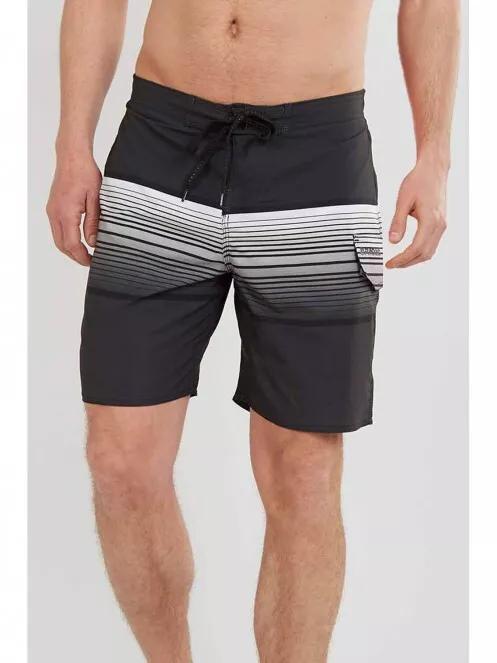 sort de plaja pt. barbati Fundango Salimu Boardshort negru 2