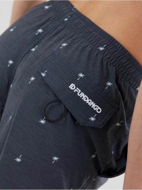 sorturi de baie pentru barbati pt. barbati Fundango Bono Print Boardshort albastru inchis 6