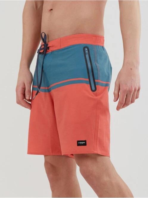sort de plaja pt. barbati Fundango Morris Boardshort rosu 2