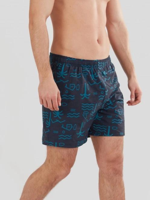boardshort pt. barbati Fundango Bono Print Boardshort albastru 2