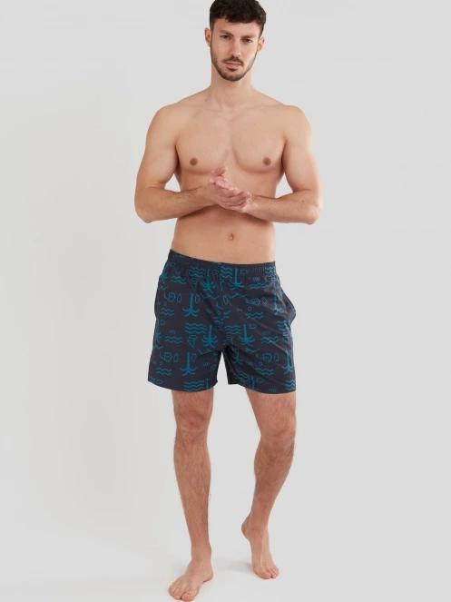 boardshort pt. barbati Fundango Bono Print Boardshort albastru 4