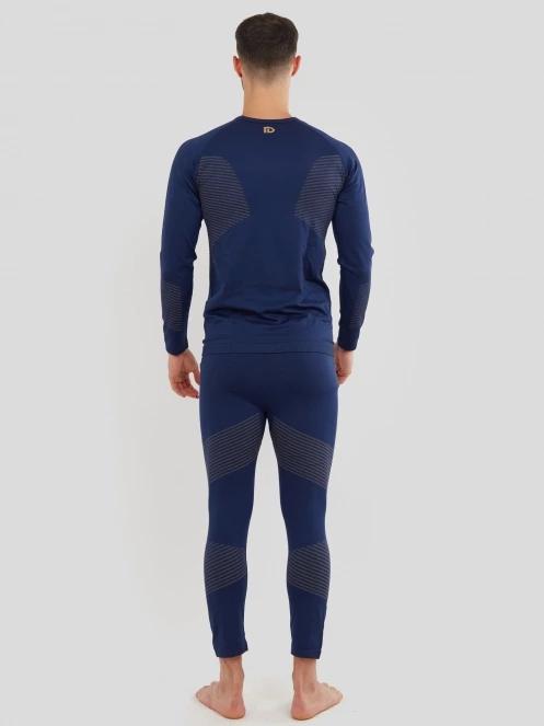 set de lenjerie de corp pt. barbati Fundango Seamless Baselayer Set albastru inchis 3