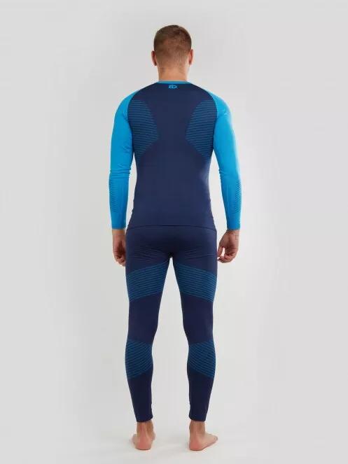 set de lenjerie de corp pt. barbati Fundango Seamless Baselayer Set albastru 3