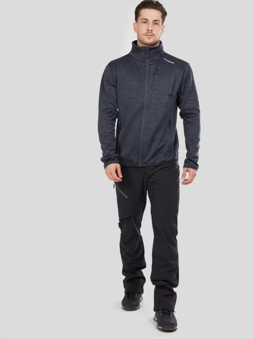 pantaloni de drumetie pt. barbati Fundango Rob Softshell Pants negru 4