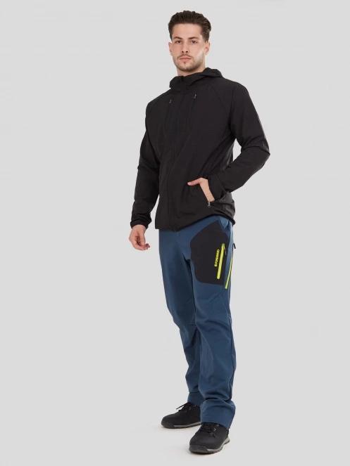 pantaloni de drumetie pt. barbati Fundango Akira Softshell Pants albastru 4