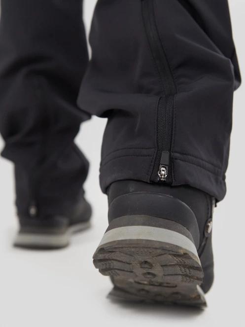 pantaloni de drumetie pt. barbati Fundango Akira Softshell Pants negru 7