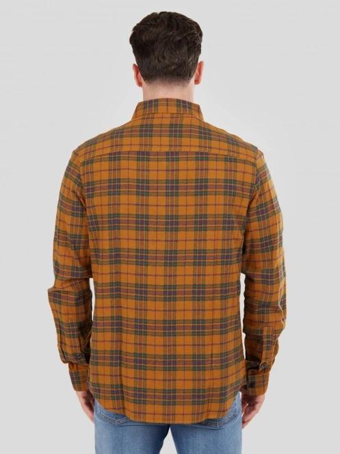 camasa cu maneci lungi pt. barbati Fundango Harris Shirt maro 3