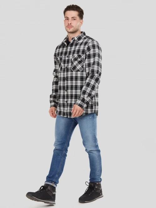 jacheta camasa pt. barbati Fundango Roddy Lined Shirt negru 4