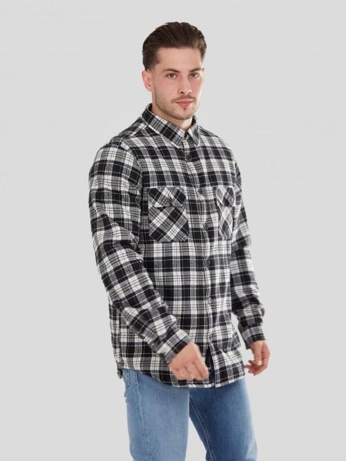 jacheta camasa pt. barbati Fundango Roddy Lined Shirt negru 5