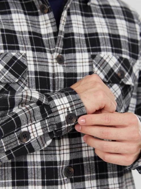 jacheta camasa pt. barbati Fundango Roddy Lined Shirt negru 8