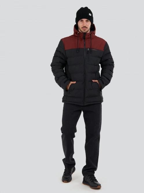 geaca matlasata de tranzitie pt. barbati Fundango Passat Padded Jacket rosu 4