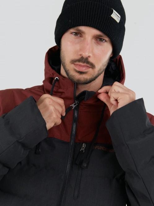 geaca matlasata de tranzitie pt. barbati Fundango Passat Padded Jacket rosu 5