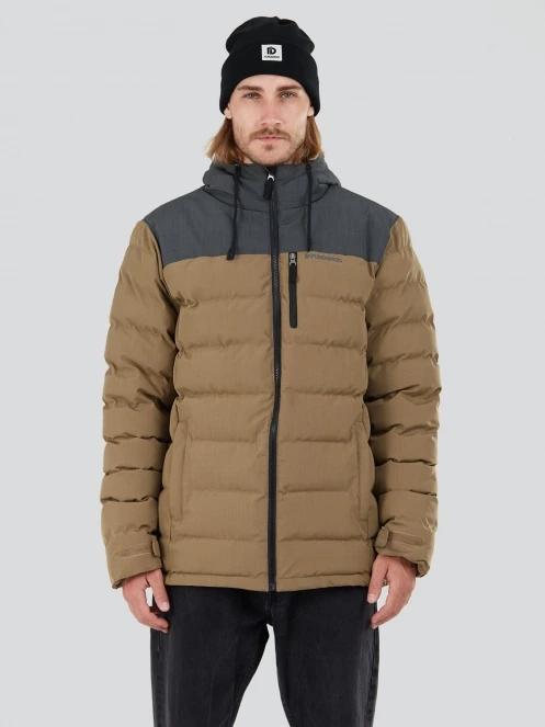 geaca matlasata de tranzitie pt. barbati Fundango Passat Padded Jacket maro 2