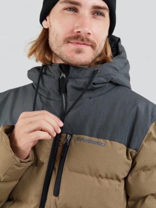 geaca matlasata de tranzitie pt. barbati Fundango Passat Padded Jacket maro 5