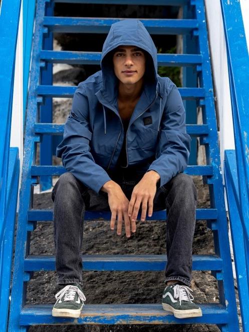jacheta de primavara pt. barbati Fundango Clayton Casual Jacket albastru inchis 11