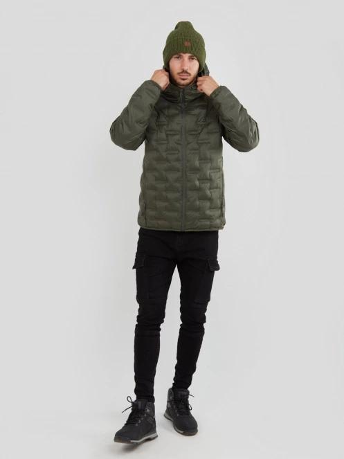 jacheta de strada pt. barbati Fundango Smoke Hooded Jacket oliv 4