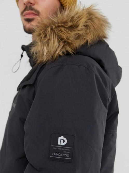 jacheta de iarna pt. barbati Fundango Spirit Parka Jacket negru 7