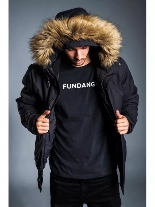 jacheta de strada pt. barbati Fundango CARBONE Bomber Jacket negru 4