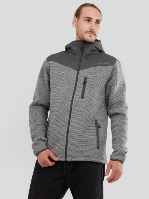 pulover polar pt. barbati Fundango Ashford Insulated Fleece Jacket gri 2