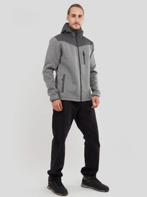 pulover polar pt. barbati Fundango Ashford Insulated Fleece Jacket gri 4