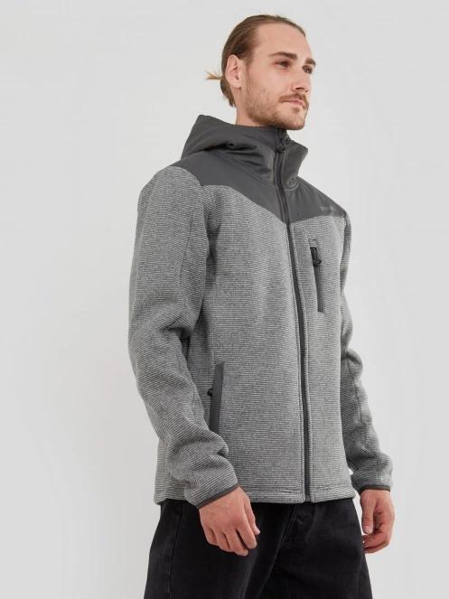 pulover polar pt. barbati Fundango Ashford Insulated Fleece Jacket gri 5