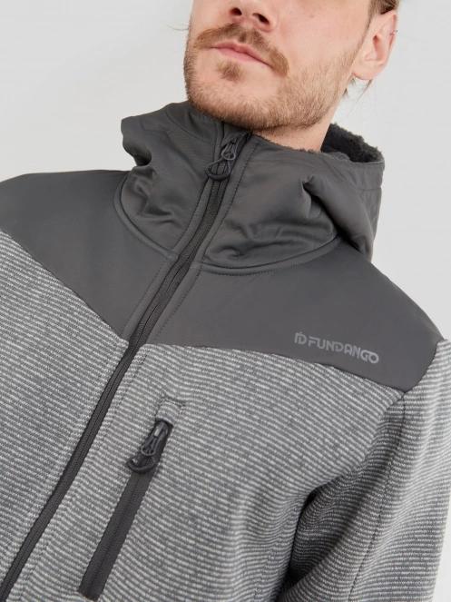 pulover polar pt. barbati Fundango Ashford Insulated Fleece Jacket gri 6