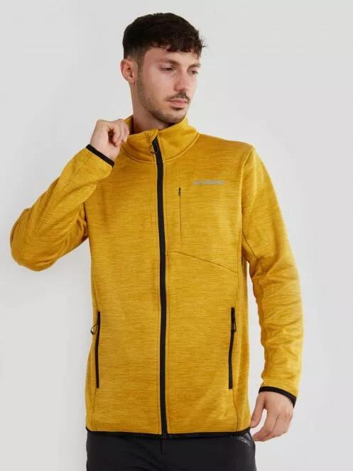 pulover polar pt. barbati Fundango Jefferson Fleece Jacket galben 2