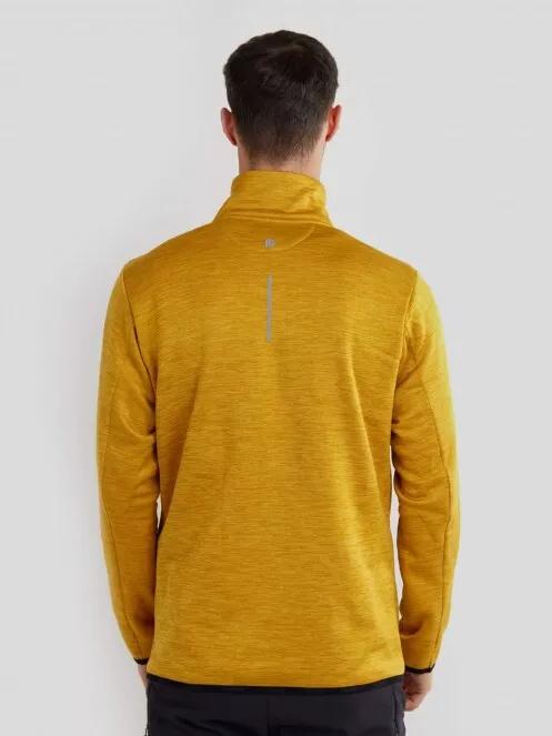 pulover polar pt. barbati Fundango Jefferson Fleece Jacket galben 3